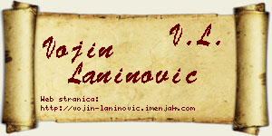 Vojin Laninović vizit kartica